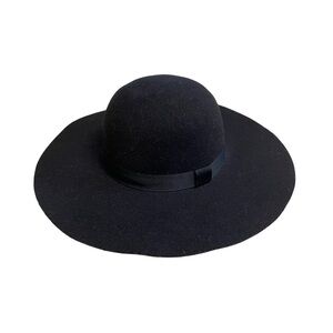 August Hat Company Black Felt Wide Brim Hat